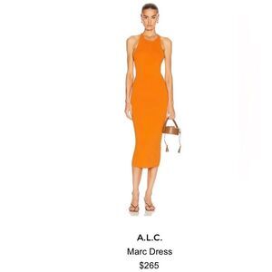 #529 A.L.C The Marc Dress in Apricot New